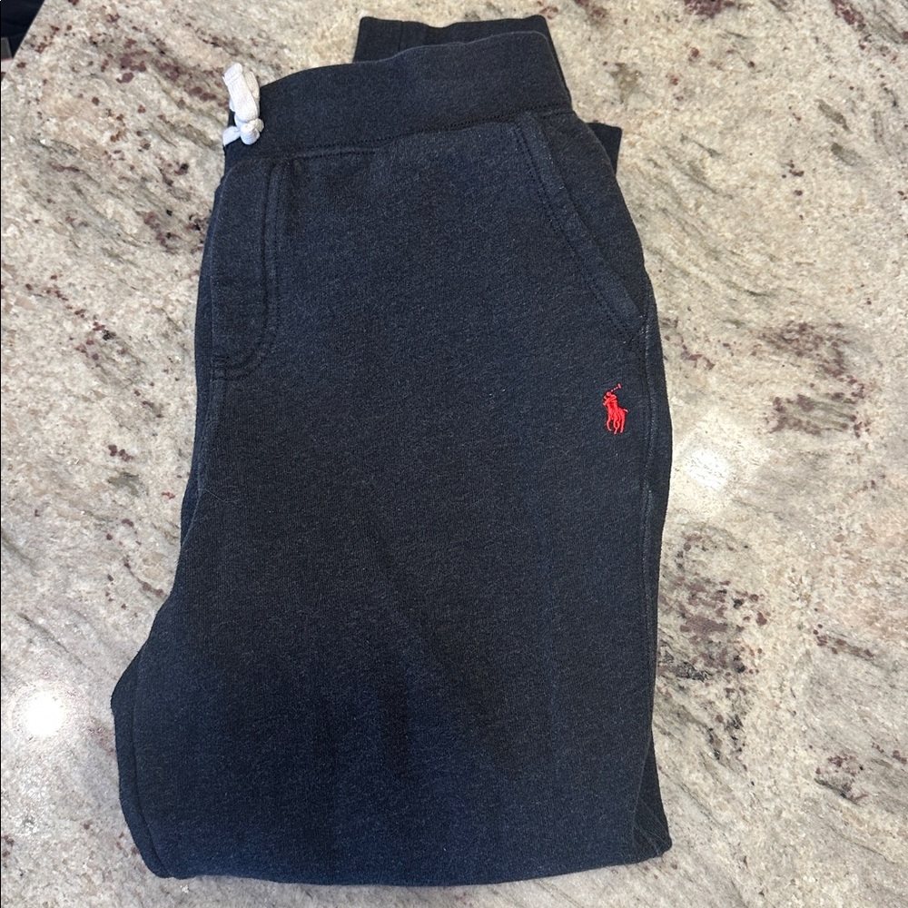Charcoal Gray Polo Joggers Size L
